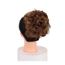 Messy Bun Haarteile Kurze, unordentliche, lockige Haarkämme, Clip-in-Pferdeschwanz, Haargummi, Chignon-Dutt-Erweiterung, synthetische Hochsteckfrisur-Haarteile, Haartablett, Pferdeschwanz-Haarteil for von XUJUAN-0227