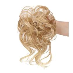 Messy Bun Haarteile Pieces Curly Chignon Donut Scrunchie for Frauen, unordentlicher Dutt, synthetische, zerzauste Hochsteckfrisur, Haarknoten, Verlängerung, elastisches Haarband Brötchen Haarteil (Co von XUJUAN-0227