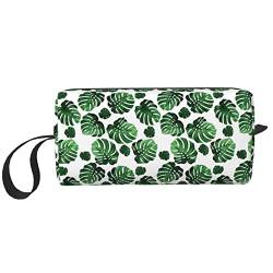 Blaue Blume Make-up Kosmetiktasche Frauen Geldbörse Beutel Kleine Reise Tragbare Kulturbeutel Zubehör Organizer, Hawaii Leaves Make-up-Tasche, Einheitsgröße, Taschen-Organizer von XVBCDFG