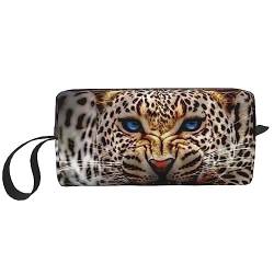 Reise-Make-up-Tasche, tragbare Kulturtasche, große Kapazität, Leoparden-Reise-Kosmetiktasche, multifunktionale Aufbewahrungstasche, Siehe Abbildung, Einheitsgröße, Taschen-Organizer von XVBCDFG