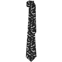 XVBCDFG Fledermaus-Krawatte für Herren, lustige Krawatten für Männer, modische dünne Krawatten für Weihnachten, Thanksgiving, Halloween, Party, Geschenk, Fledermaus, One size von XVBCDFG