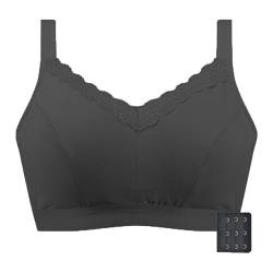 XWSM Mastektomie-BHS Mit Taschen for Prothesen Stütz Sport BH Kabelloses Unterwäsche Top Nach Operationen Fitnessstudio Yoga Alltag (Color : Black, Size : 36/80A) von XWSM