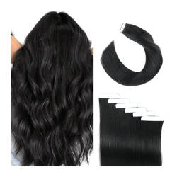 Tape Extension Echthaar Tape-in-Haarverlängerung Nr. 1B, 40,6–66 cm, nahtlos, Tape-in-Haarverlängerung, Echthaar-Verlängerung, Echthaar, for Frauen Remy Tape in Extensions (Size : 40 pcs, Color : 24 von XXAD553TY