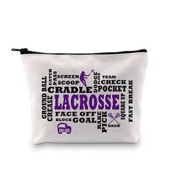 Lacrosse Mädchen Make-up-Tasche Lacrosse Spieler Geschenk Lacrosse Coach Kosmetiktasche Geschenk für Lacrosse Spieler, Lacrosse Make-up-Tasche, modisch von XYANFA