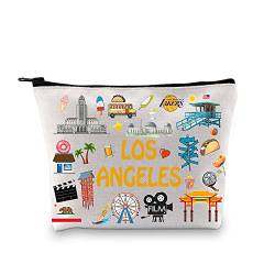 Los Angeles Geschenke für Frauen Los Angeles Kosmetiktasche Geschenk für Los Angeles Liebhaber Urlaub Geschenk Reisetasche, Los-Winkel, Modisch von XYANFA