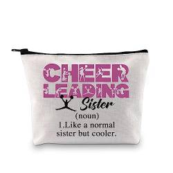 XYANFA Cheerleading Sister Make-up-Tasche Cheer Sister Geschenke für Cheerleader, Geschenk für Mädchen, Cheerleading, Geschenk, Cheerleading, Kosmetiktasche, Cheerleading Sister, modisch von XYANFA