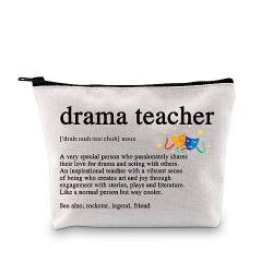 XYANFA Drama Teacher Geschenk Best Drama Teacher Geschenk Drama Theater Dankeschön Geschenk Drama Theater Reisetasche Reißverschluss Kosmetiktasche, Drama-Lehrer, modisch von XYANFA