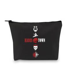 XYANFA Hades Stown inspirierte Make-up-Tasche, Broadway-Musik-Geschenk, Musiktheater-Liebhaber, Warten Sie auf mich, Reißverschluss-Tasche, Hades Verstaute Make-up-Tasche, modisch von XYANFA