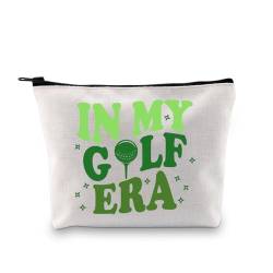 XYANFA In My Golf Era Canvas-Make-up-Tasche, Golfliebhaber, Geschenk, Golfer-Geschenk, Golf-Mutter, Golfspieler, Golf-Trainer, Dankeschön, Reißverschlusstasche, IN MEINEM GOLF, modisch von XYANFA