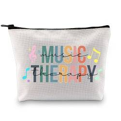 XYANFA Musiktherapie Make-up-Tasche Geschenk für Musiktherapeuten Musiktherapie Geschenk Musiktherapie Student Abschluss Geschenk Musiklehrer Geschenk Musiktherapeut Kosmetiktasche, MUSIKTHERAPIE, von XYANFA