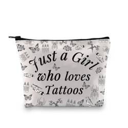 XYANFA Tattoo-Geschenke für Tattoo-Künstler, Make-up-Tasche, Tattoo-inspiriertes Geschenk, mit Reißverschluss, Tattoos, modisch von XYANFA