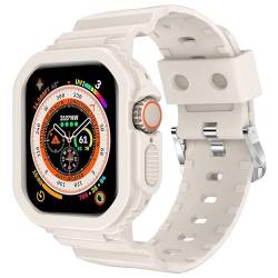 XYF Kompatibel mit kristallklaren Apple-Watch-Armbändern, 45 mm, 44 mm, 42 mm, 41 mm, 40 mm, 38 mm, für Herren und Damen, Gelee, Band für iWatch Ultra 2/1, Serie 9, 8, 7 SE/6, 5, 4, 3, 2, 1 von XYF