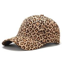 XYIYI Leopard Khaki Classic Baumwolle Baseball Cap Verstellbar Baseballkappe für Damen Herren von XYIYI