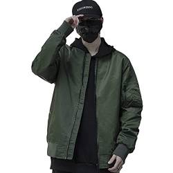 XYXIONGMAO Herren Techwear Flight Leichte Bomber Militär Jacken Taktischer Reißverschluss Cyberpunk Streetwear Windbreaker von XYXIONGMAO