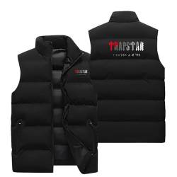 XYYYHTL Trapstar Weste Weste Herren Outdoor Wasserdichte Softshell Ärmellose Trap Star Jacke Bodywarmer Weste Full Zipp Softshellweste Trapstar Herren Weste Steppweste Weste Trapstar JackeA102 von XYYYHTL