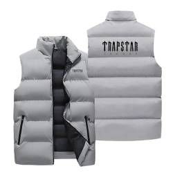 XYYYHTL Trapstar Weste Weste Herren Outdoor Wasserdichte Softshell Ärmellose Trap Star Jacke Bodywarmer Weste Full Zipp Softshellweste Trapstar Herren Weste Steppweste Weste Trapstar JackeA202 von XYYYHTL