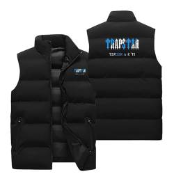 XYYYHTL Trapstar Weste Weste Herren Outdoor Wasserdichte Softshell Ärmellose Trap Star Jacke Bodywarmer Weste Full Zipp Softshellweste Trapstar Herren Weste Steppweste Weste Trapstar JackeA75 von XYYYHTL