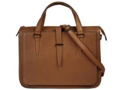 Aktentasche X-ZONE Gr. B/H/T: 36 cm x 25 cm x 7 cm onesize, braun (cognac) Damen Taschen Aktenkoffer von XZONE