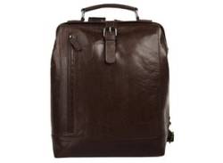 Laptoprucksack X-ZONE Gr. B/H/T: 41 cm x 30 cm x 12 cm, braun (cognac) Rucksäcke Taschen echt Leder von XZONE