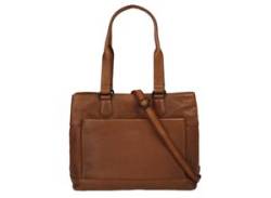 Laptoptasche X-ZONE "RFID" Gr. B/H/T: 30 cm x 24 cm x 11 cm onesize, braun (cognac) Damen Taschen Koffer von XZONE