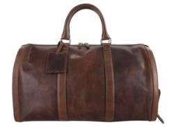 Reisetasche X-ZONE Gr. B/H/T: 55 cm x 32 cm x 30 cm onesize, braun (cognac) Taschen Reisetaschen echt Leder von XZONE