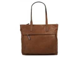 Shopper X-ZONE Gr. B/H/T: 32 cm x 28 cm x 9 cm onesize, braun (cognac) Damen Taschen Handtaschen von XZONE