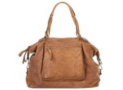 Shopper X-ZONE Gr. B/H/T: 40 cm x 30 cm x 18 cm onesize, braun (cognac) Damen Taschen Handtaschen von XZONE