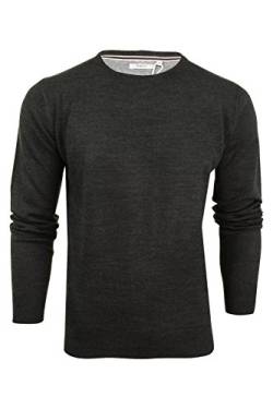 Xact Herren Jumper Pullover Rundhals (Dark Charcoal) L von Xact