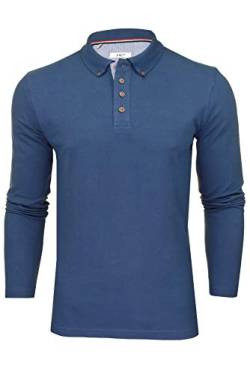 Xact Herren Poloshirt 'Lincoln' Langarm (Vintage Blue) S von Xact