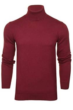 Xact Herren Rollkragenpullover aus Baumwolle (Burgundy) M von Xact