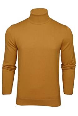 Xact Herren Rollkragenpullover aus Baumwolle (Mustard) L von Xact