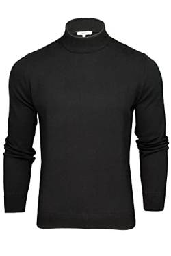 Xact Herren Turtleneck Pullover aus Baumwolle (Black) L von Xact