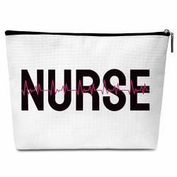 Kosmetiktasche für Krankenschwestern, Kosmetiktasche für Damen, beste Krankenschwester-Make-up-Tasche, Reißverschluss-Tasche, Krankenschwesterwoche, Geburtstagsgeschenk für Krankenschwestern, von Xanev