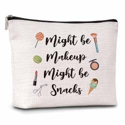 Lustige Snack-Make-up-Tasche für Damen, könnte als Snack-Kosmetiktasche für Lebensmittelliebhaber, Snack-Make-up-Tasche mit Reißverschluss, Geburtstagsgeschenk für Familie, Freunde, Schwester, BFF, von Xanev