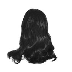 Perücke Damen Festival Zubehör Wellige Perücke Frauen Mädchen Synthetische Schwarze Lange Lockige Mode Sexy Perücken Farbverlauf Heiße Perücke Lace Front Wig Urlaub Must Haves (Black, One Size) von Xbemkste