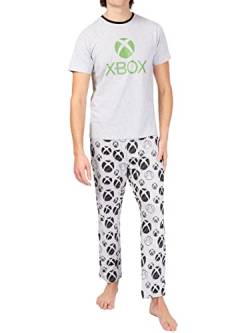 Xbox Herren Schlafanzug Grau Small von Xbox