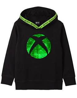Xbox Hoodie Jungen Mädchen Kinder Flip Pailletten Spiel Black Sweater 11-12 Jahre von Xbox