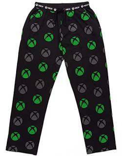 Xbox Lounge Hose Herren Black Game Console Pyjamas Hose Bottoms PJs M von Xbox