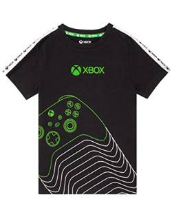 Xbox T-Shirt Jungen Kinder Grün Schwarz Game Controller Logo Kleidung Top 10-11 Jahre von Xbox