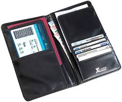 Xcase Karten Organizer: Reise-Organizer mit RFID-Schutz für Reisepass, Kreditkarte & Co. (EC Karten Organizer, Reisepasshülle, Outdoor unterwegs) von Xcase