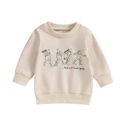 Xeadoffubio Baby Mädchen Junge Weihnachten Outfit Santa Baby Rundhalsausschnitt Sweatshirt Langarm übergroßen Pullover Tops Frohe Weihnachten Brief drucken Pullover Tops von Xeadoffubio