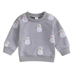 Xeadoffubio Baby Mädchen Junge Weihnachten Outfit Santa Baby Rundhalsausschnitt Sweatshirt Langarm übergroßen Pullover Tops Frohe Weihnachten Brief drucken Pullover Tops von Xeadoffubio