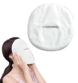 Xebular Gesichts-Wärmetherapie-Handtuch, Heißkompressen-Gesichtshandtuchmasken,wiederverwendbarer Gesichtsdampfer-Handtuch, Hautpflegemaske für Frauen und Mädchen (A) von Xebular