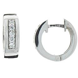 XENOX Ohrringe XS8520 Damen Creolen Modern Classic Sterling-Silber 925 Silber weiß Zirkonia von Xenox