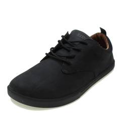Xero Shoes Herren Glenn Dress Casual Lederschuhe – Leichte Schuhe für Männer – Schwarz, Größe 44 EU von Xero Shoes