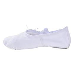 Xiang Ru Ballettschuhe Gymnastikschläppchen Tanzschuhe Ballettschläppchen Gymnastikschuh für Damen und Kinder In Größen 22-41 25EU Weiss von Xiang Ru