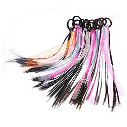 Xiang Ru Haarverlängerung, 12 Stück, geflochten, mit elastischem Band, für Damen, Mädchen, mehrfarbig, #N-30 cm von Xiang Ru