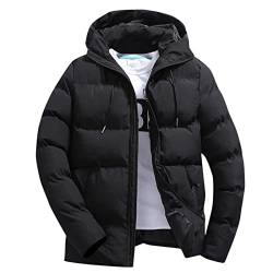 Xiaojiu Männer Winterjacke Steppjacke Herren Mit Kapuze Herren Winterjacke Lang Daunenjacke Herren Kapuzenpullover Mit Reißverschluss Hoodie Herren Sweatshirt Weihnachtspulli von Xiaojiu