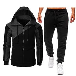 Xiaojiu Tracksuit Herren Herren Jogginganzug Trainingsanzug Sportanzug Freizeitanzug Sportanzug Herren Original Jogginganzug Weihnachten Trainingsanzug Herren Langgröße Tracksuit Sportbekl von Xiaojiu