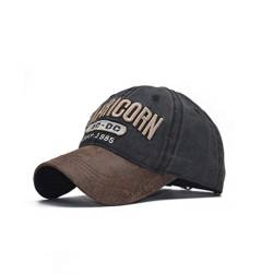 XibeiTrade Capricorn Baumwolle Baseball Cap für Männer Frauen Sport Outdoor Dad Hat Gr. M, Schwarz von XibeiTrade